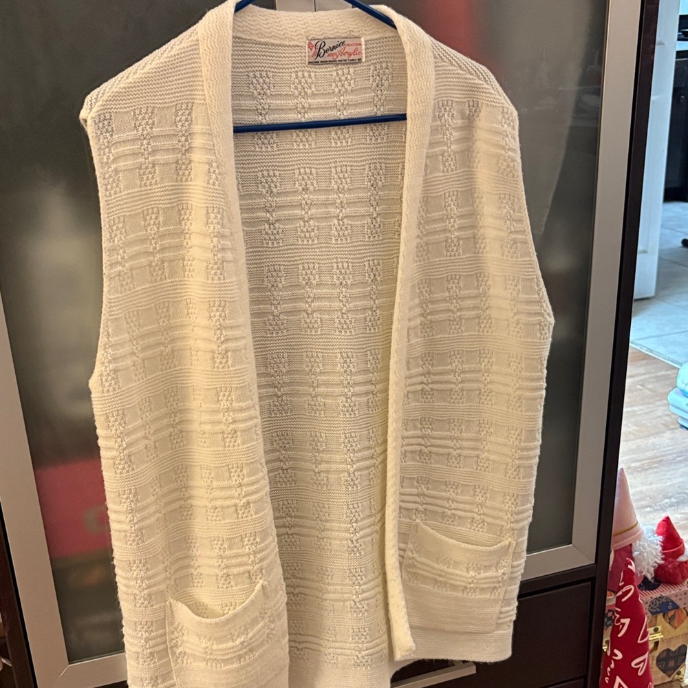 Cream Sweater Vest